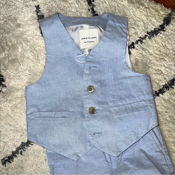 Janie and Jack oxford vest and pants - Picture 6 of 11